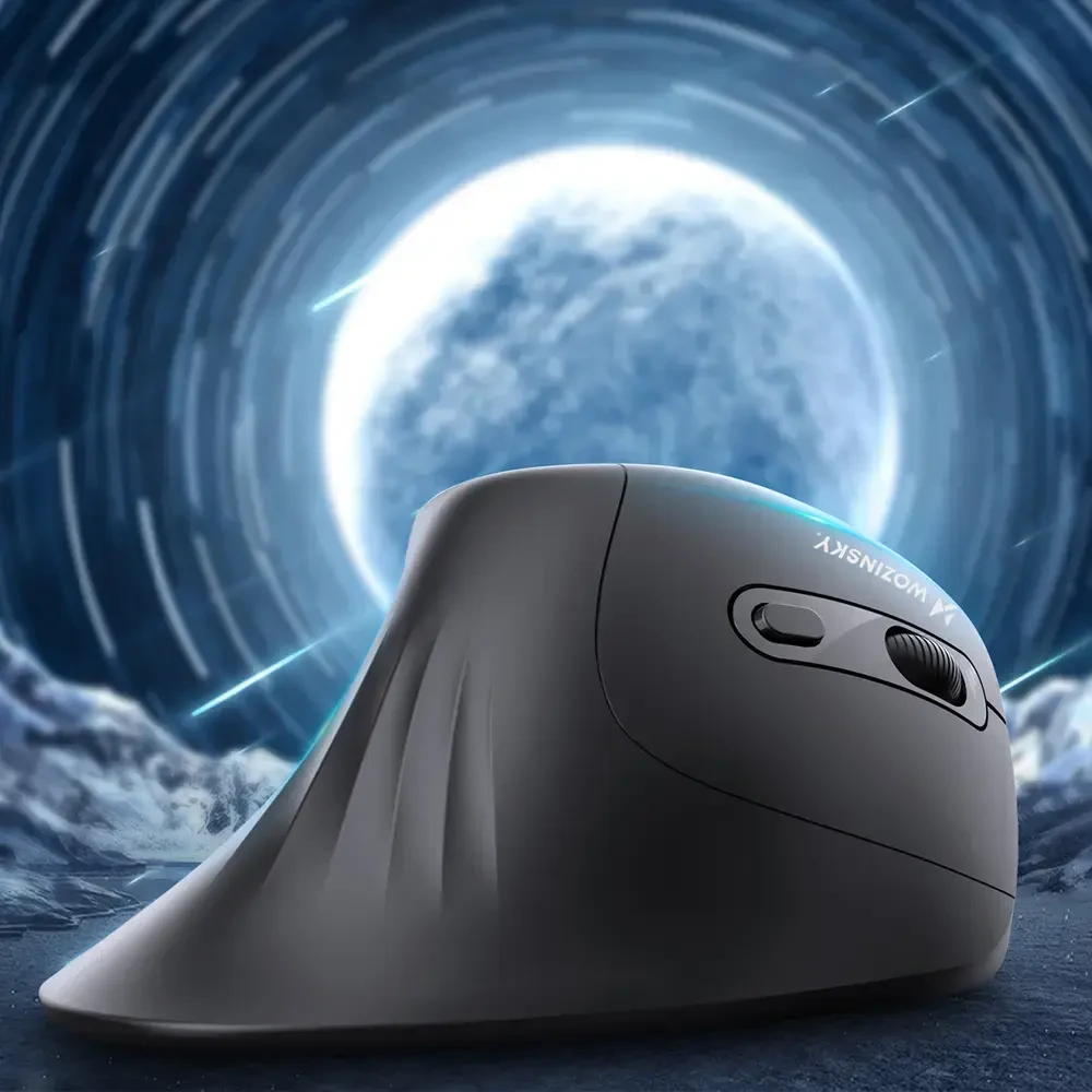 Wozinsky WWM-1076 belaidė vertikali ergonominė pelė 3600 DPI - Juodas