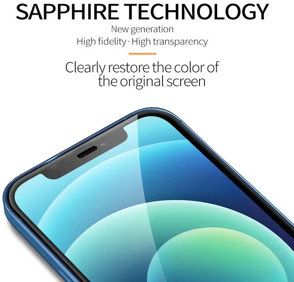 X-ONE 2.5D pilnas dėklas SAPPHIRE - skirtas iPhone 16 Pro / 17 / 17 Pro / 18 / 18 Pro