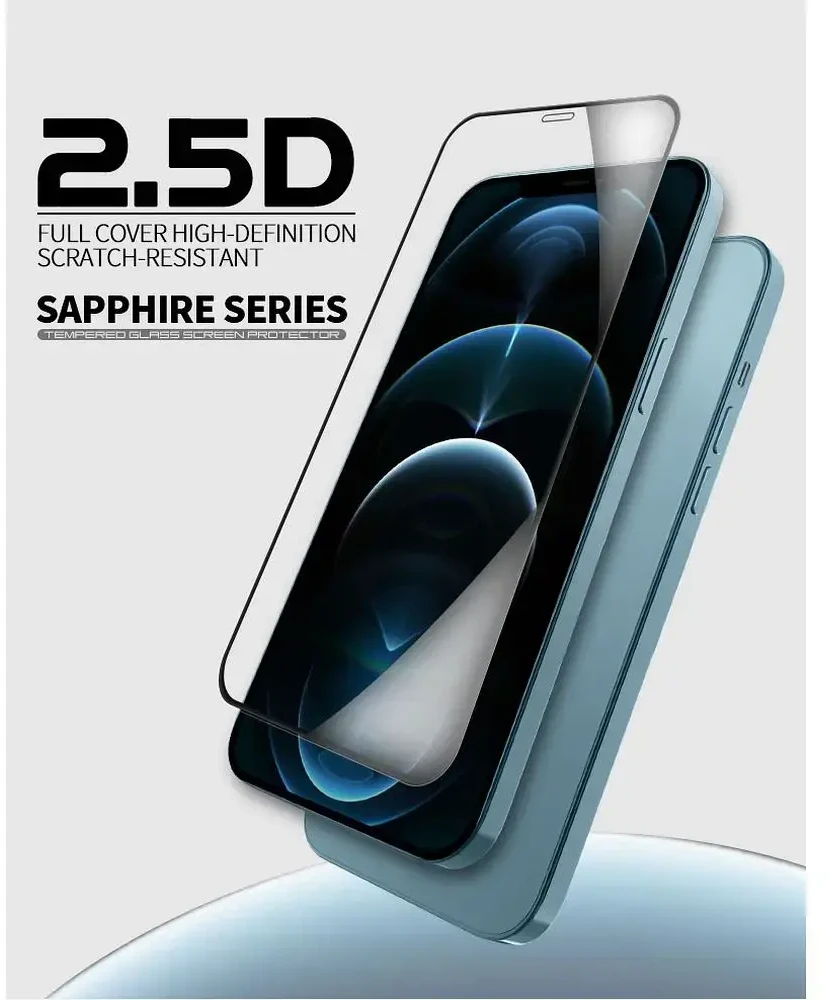 X-ONE 2.5D pilnas dėklas SAPPHIRE - skirtas iPhone 16 Pro / 17 / 17 Pro / 18 / 18 Pro