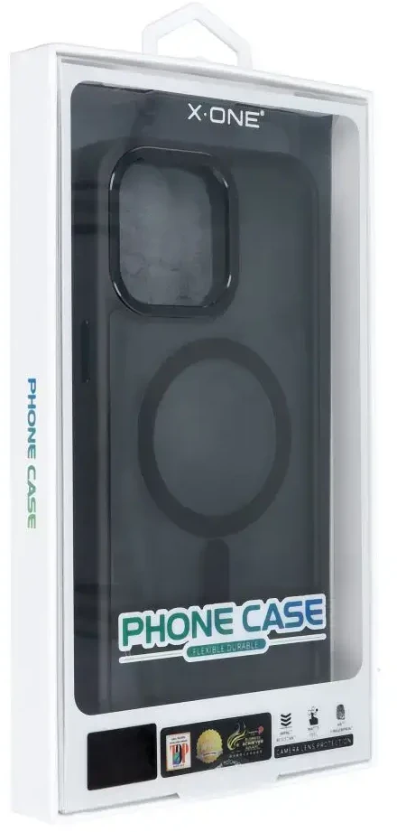 X-ONE Dropguard Magnetic Dėklas Air (suderinamas su MagSafe) - skirtas Apple iPhone 15 Plus juodos spalvos