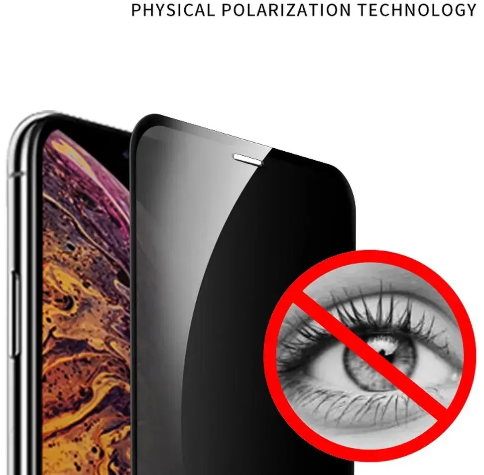X-ONE Full Cover Extra Strong Privacy – skirtas iPhone 14 Pro Max (visi klijai) grūdintas stiklas 9H