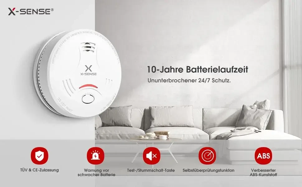 X-Sense SD11 fotoelektrinis dūmų detektorius