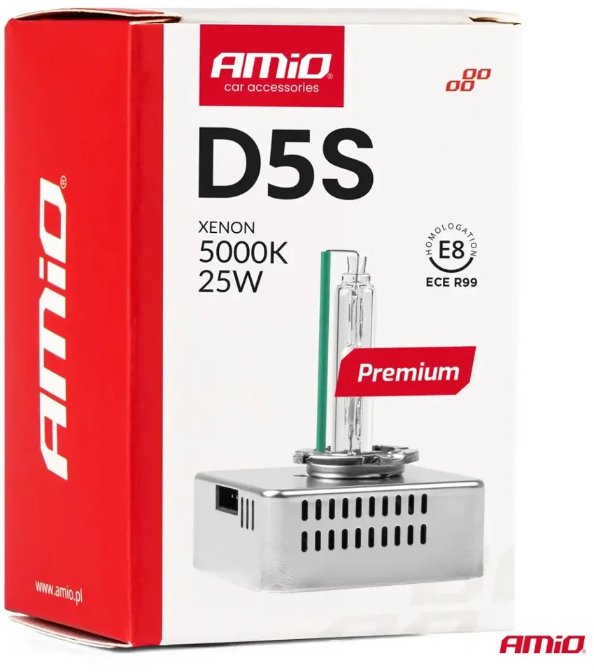 Ksenoninė lemputė D5S 5000K AMiO PREMIUM