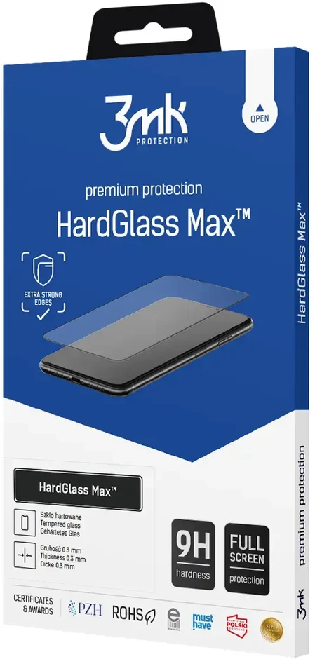 LCD apsauginis stiklas 3MK Hard Glass Max Xiaomi 12 Pro juodas