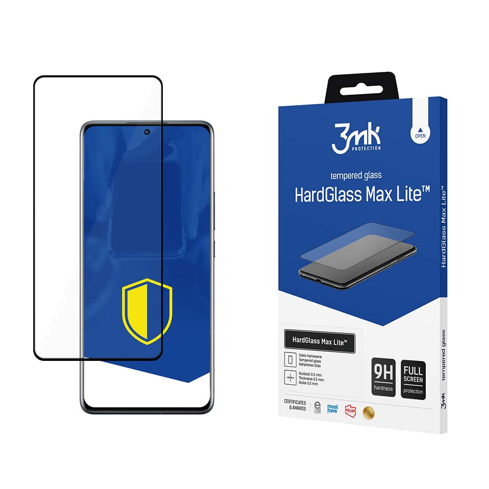 LCD apsauginis stikliukas 3mk Hard Glass Max Lite Xiaomi 13 Pro juodas