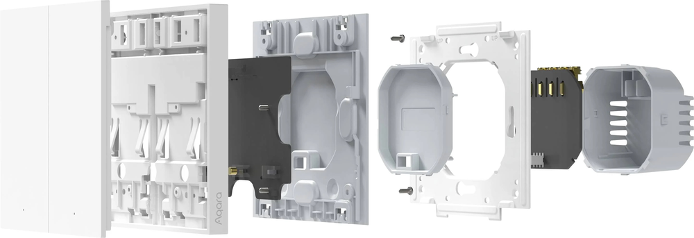 Xiaomi „Aqara“ sieninis jungiklis H1 baltas (be neutralios linijos)