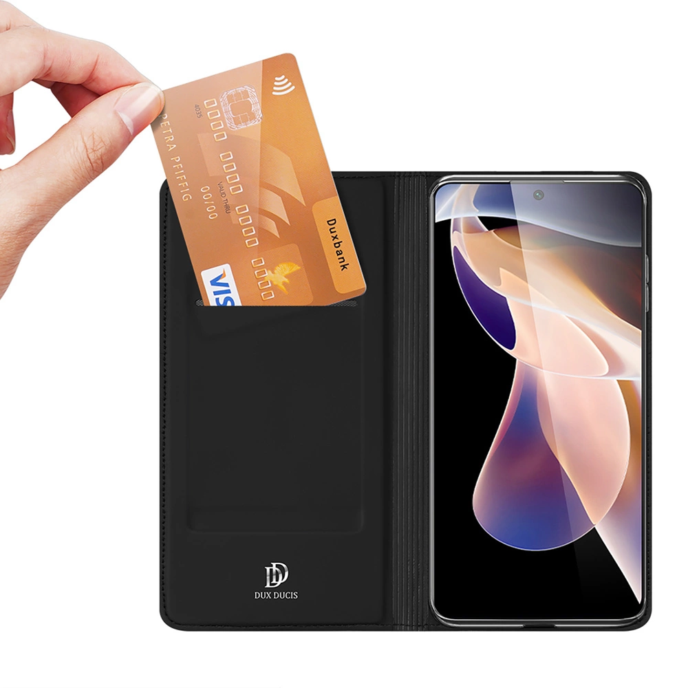Dux Ducis Skin Pro dėklas skirtas Poco M4 Pro 5G, juodas