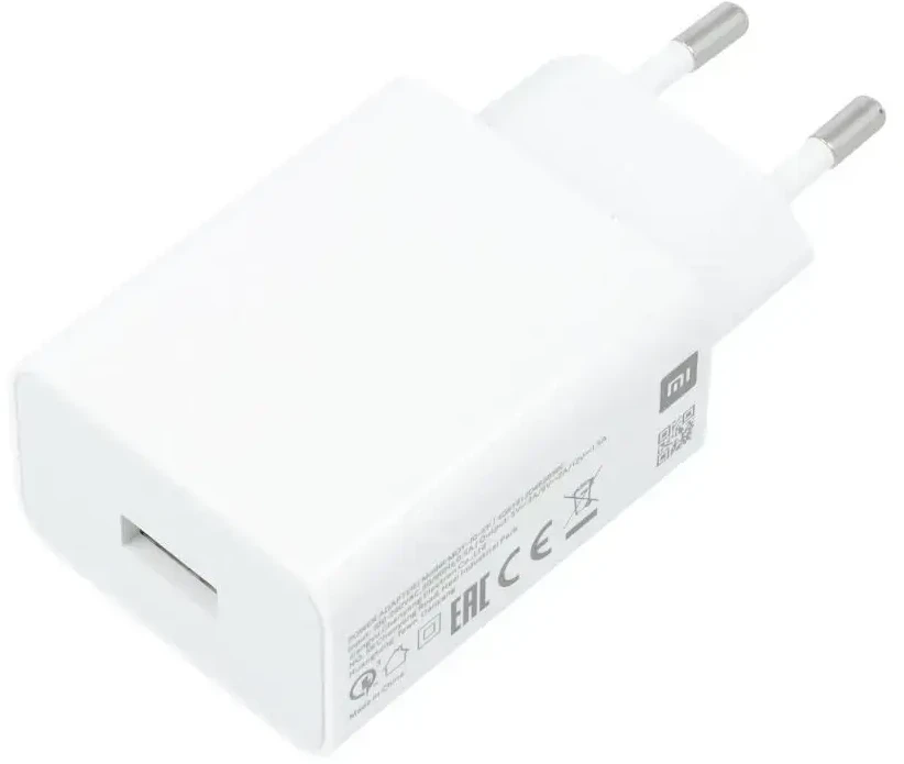 XIAOMI originalus įkroviklis USB A QC3.0 3A 33W MDY-11-EZ baltos spalvos bulk pakuotė