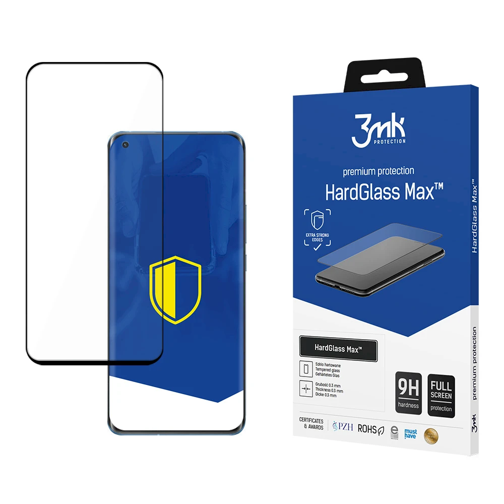 LCD apsauginis stikliukas 3MK Hard Glass Max Xiaomi Mi 11 5G juodas