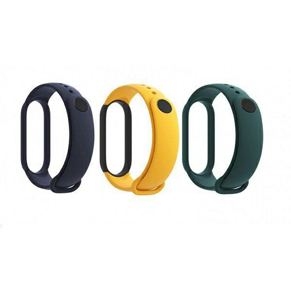 XIAOMI Mi Smart Band 5/6 Strap Mėlyna Geltona Žalias