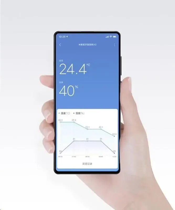 Jutiklis Xiaomi Mi Temperature and Humidity Monitor 2, baltas