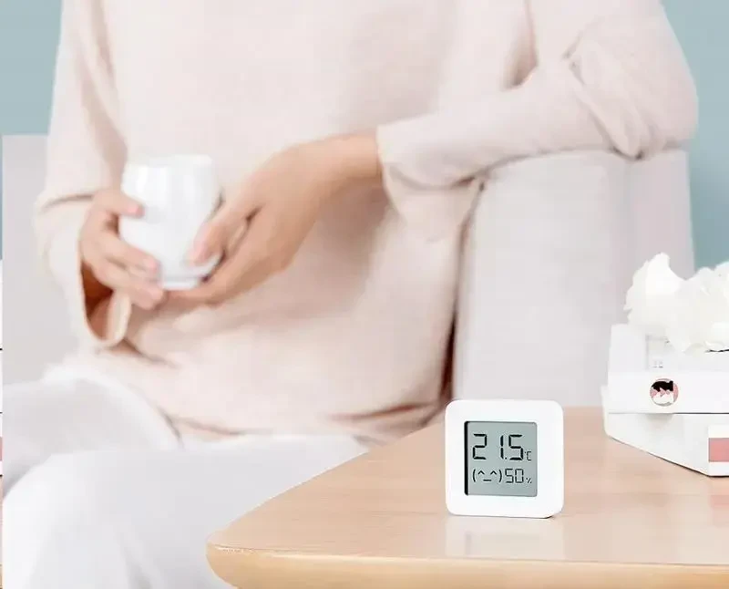 Jutiklis Xiaomi Mi Temperature and Humidity Monitor 2, baltas