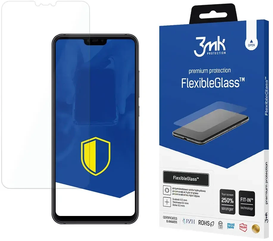 3mk hibridinis stiklas FlexibleGlass, skirtas Xiaomi Mi8 Lite Global