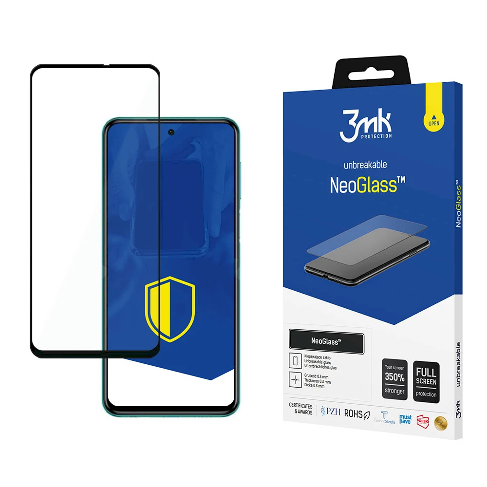 3MK NeoGlass Xiaomi Redmi Note 9 Pro 5G juodas/juodas