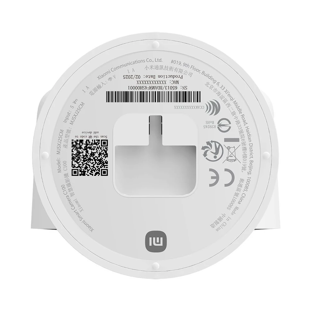Xiaomi | Smart Camera C100 | 3 MP | F1.6 | H.265 | Micro SD card (8 GB to 256 GB)