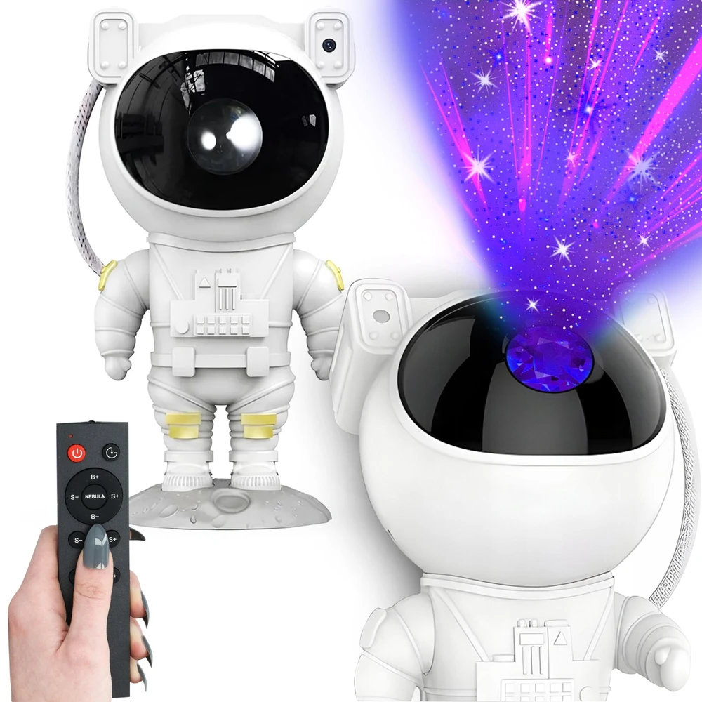 „Extralink“ žvaigždžių projektorius | Naktinė lempa, projektorius | vaikams, astronauto formos