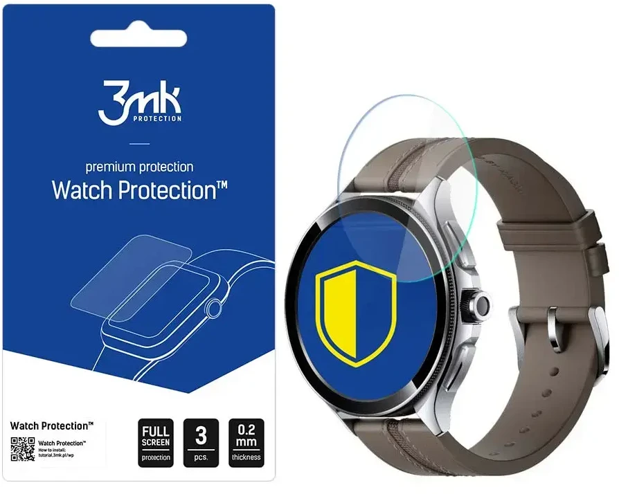 3mk Watch Protection™ hibridinis stiklas v. FlexibleGlass Lite ir Xiaomi Watch 2 Pro