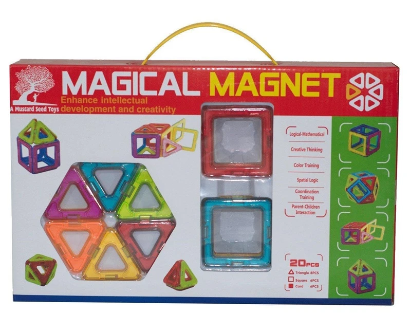 Xinaida Nežinomas Konstruktorius Xinbida Magical Magnet, 20 vnt.