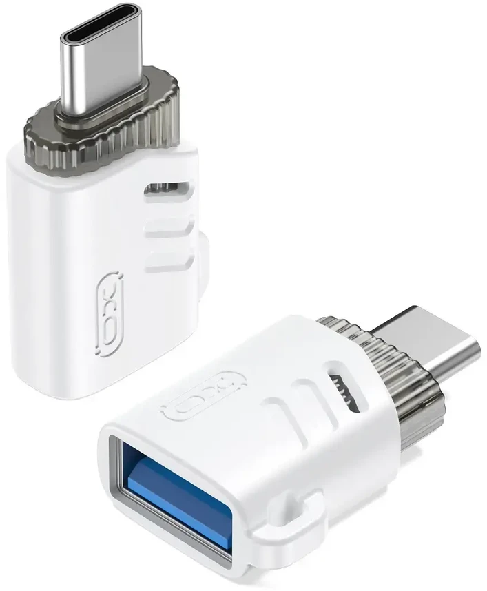 XO adapter NB256B OTG USB - USB-C baltas