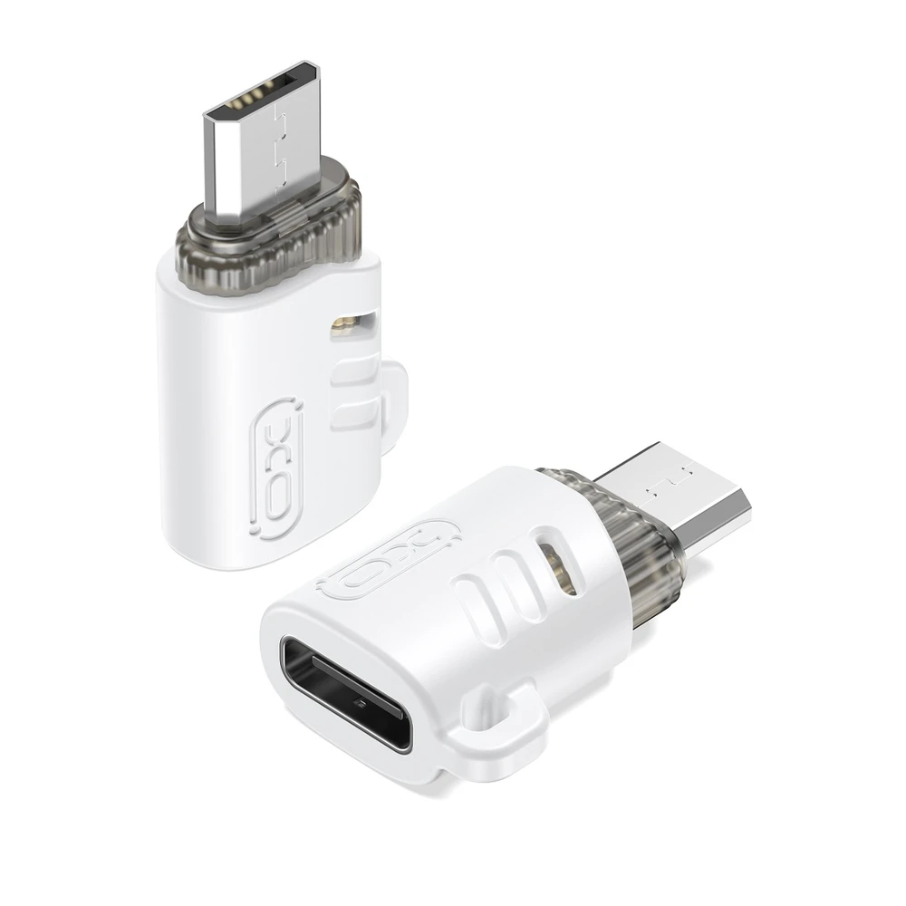 XO adapteris NB256H USB-C - microUSB baltas