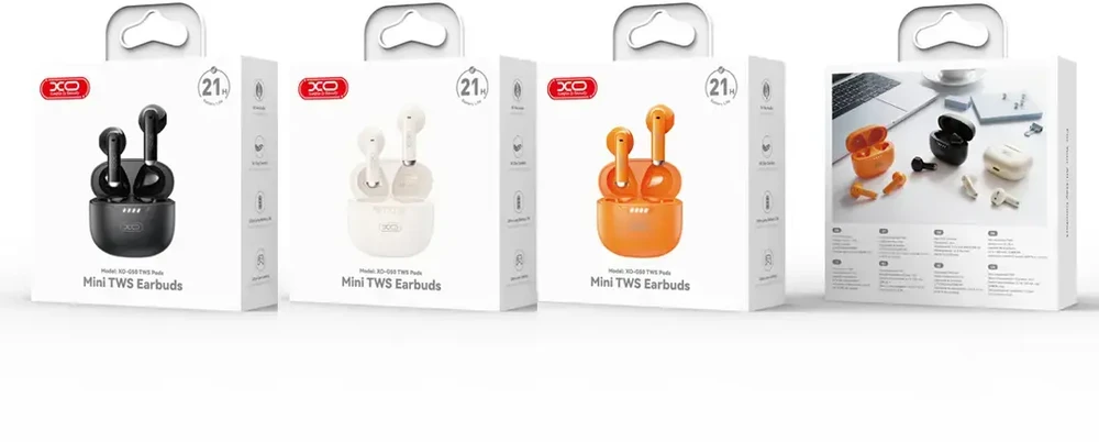 XO Bluetooth ausinės G50 TWS beige