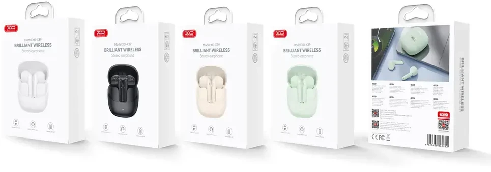 XO Bluetooth ausinės X39 TWS beige