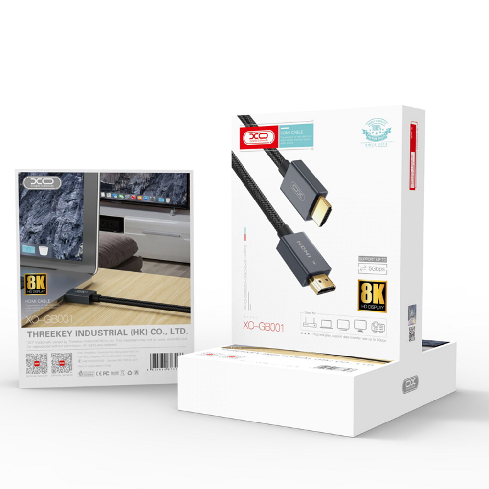 Kabelis XO HDMI - HDMI 5m juoda (8_2263390)