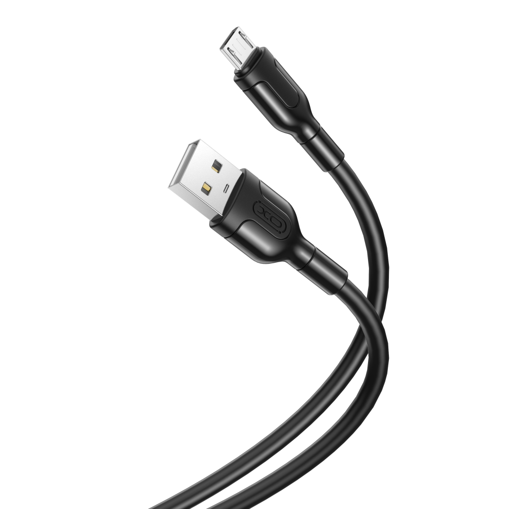 USB kabelis į Micro USB XO NB212 2.1A 1m (juodas)