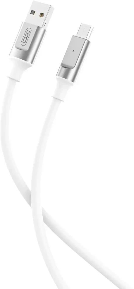 XO kabelis NB251 USB – microUSB 1,0 m 6A baltas