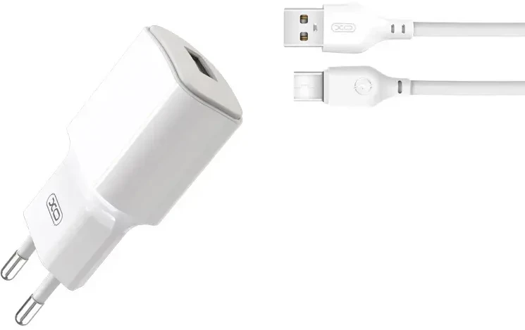 XO L73 12W + USB-C cable 1m Baltas