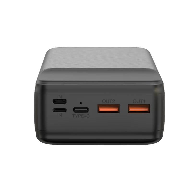 XO laptop power bank PR201 65W 30000mAh juodos spalvos