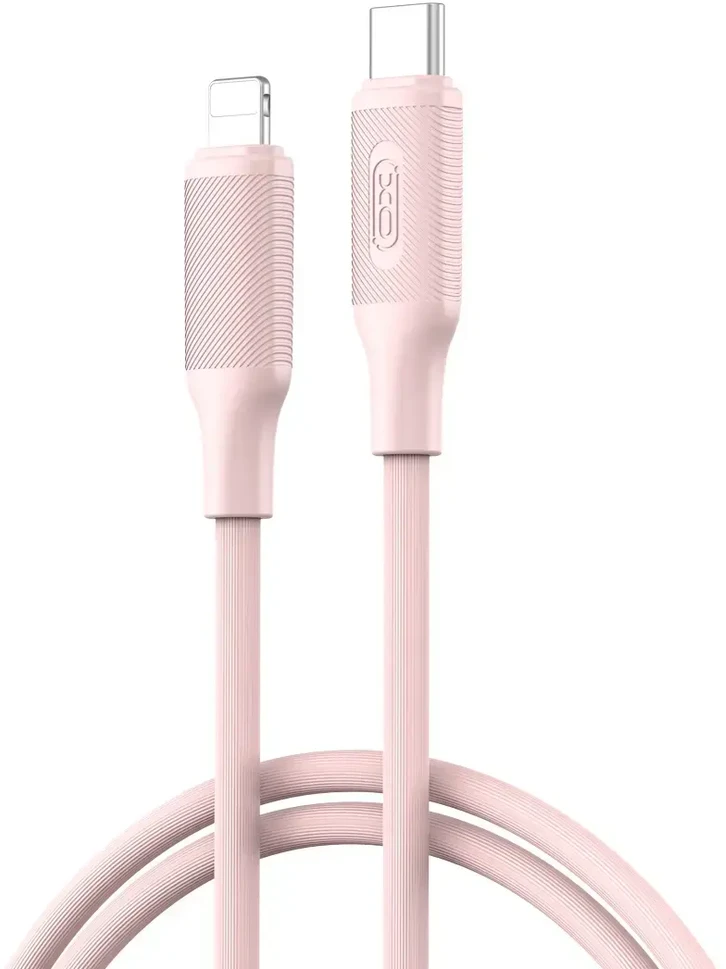 XO kabelis NB-Q265A PD USB-C - Lightning 1,0m 27W rožinės spalvos