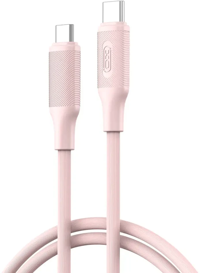 XO kabelis NB-Q265B PD USB-C – USB-C 1,0m 60W rožinis