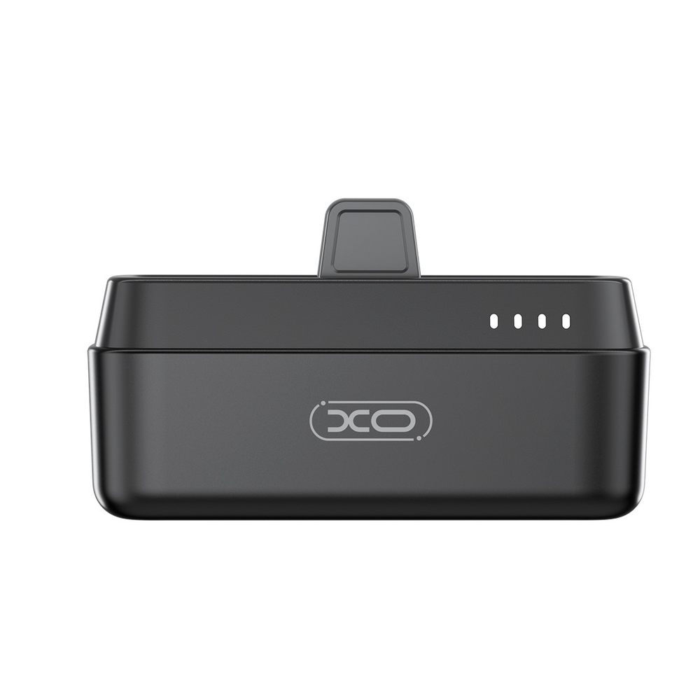 XO power bank mini PR244 20W 5000 mAh su Lightning jungtimi juodos spalvos
