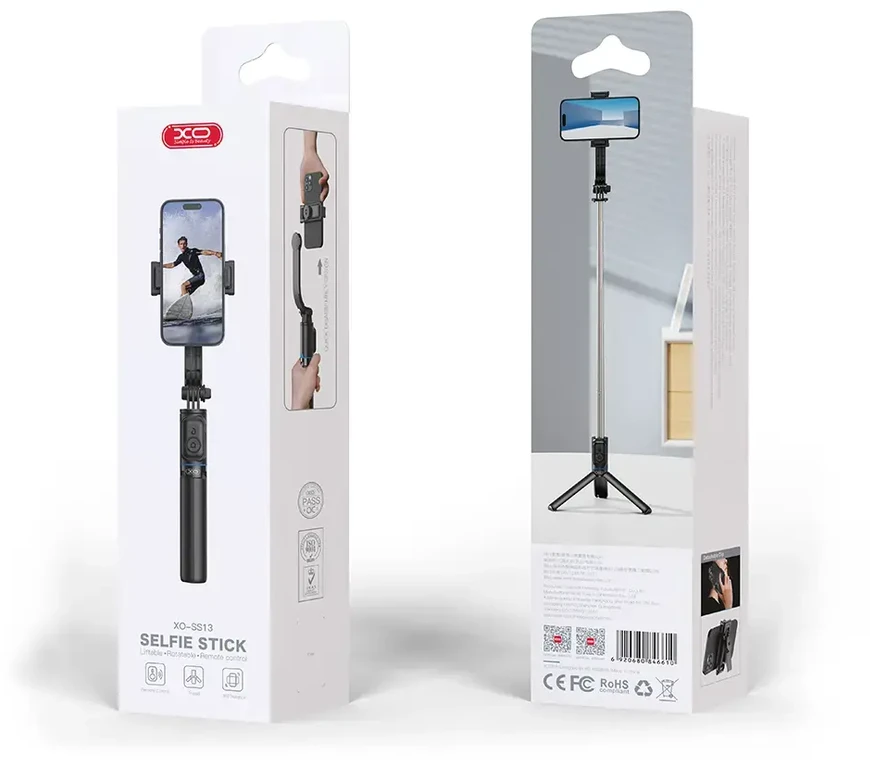 XO saviečių lazdelė „Bluetooth“ trikojis SS13 juoda 106cm