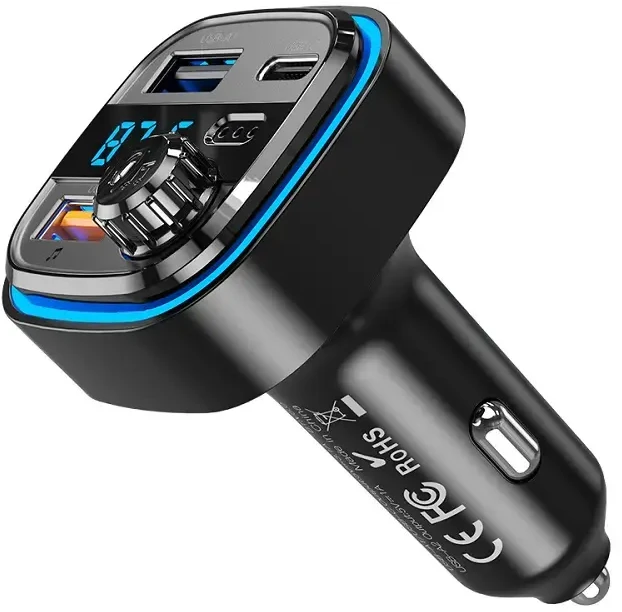 XO siųstuvas FM BCC08 Bluetooth MP3 automobilinis pakrovėjas 3,1A juodas