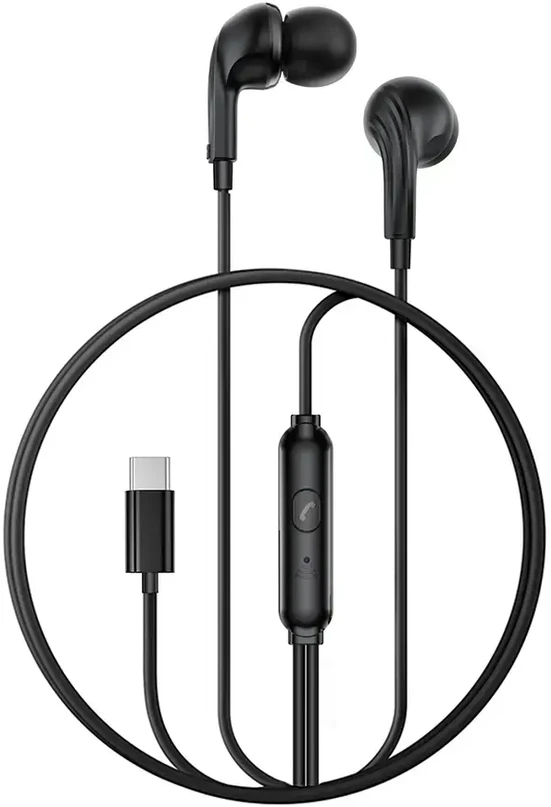 XO laidinės ausinės EP82 USB-C juodos