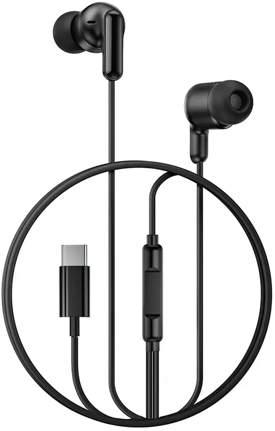 XO laidinės ausinės EP84 USB-C juodos
