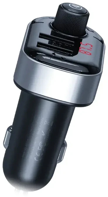XO transmiter FM BCC10 Bluetooth MP3 car charger 3,1A juodas