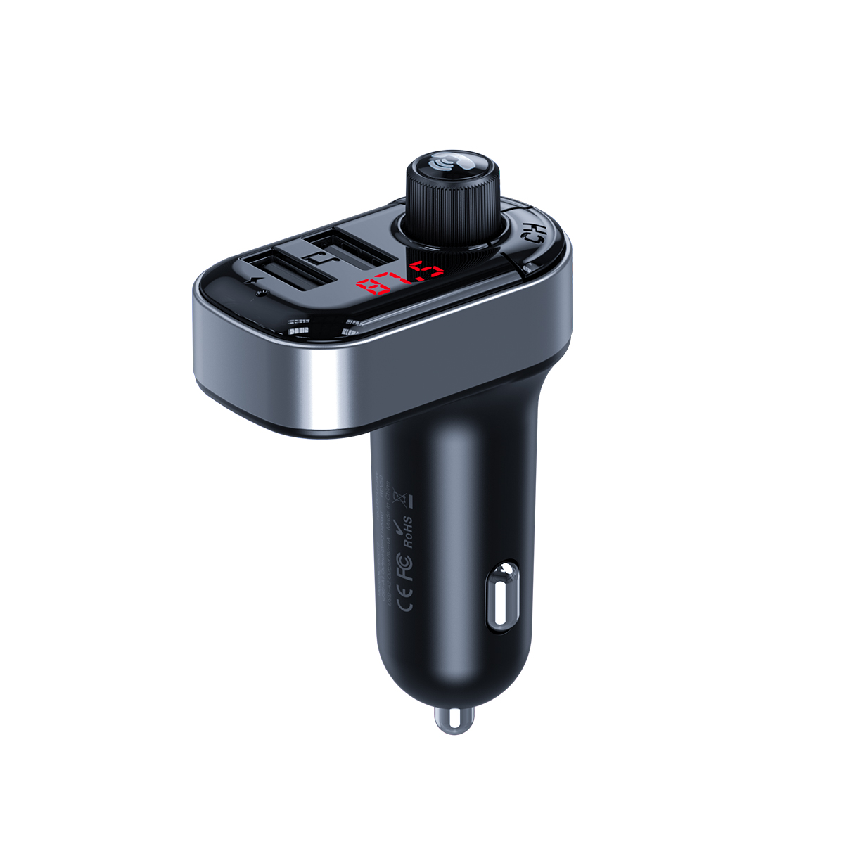 Automobilinis įkroviklis XO Smart Bluetooth TZ08 (juodas)