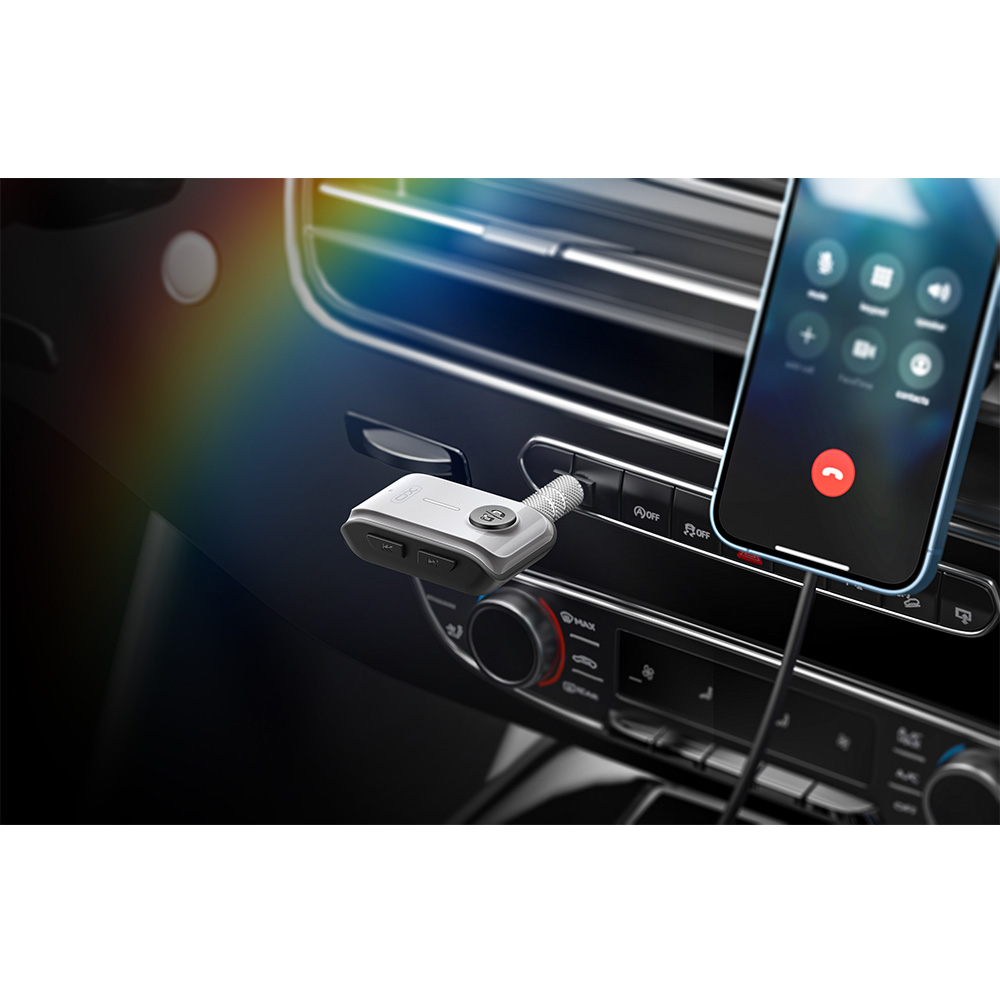 XO FM siųstuvas BCC15 Bluetooth MP3 3,5 mm jungtis juodas