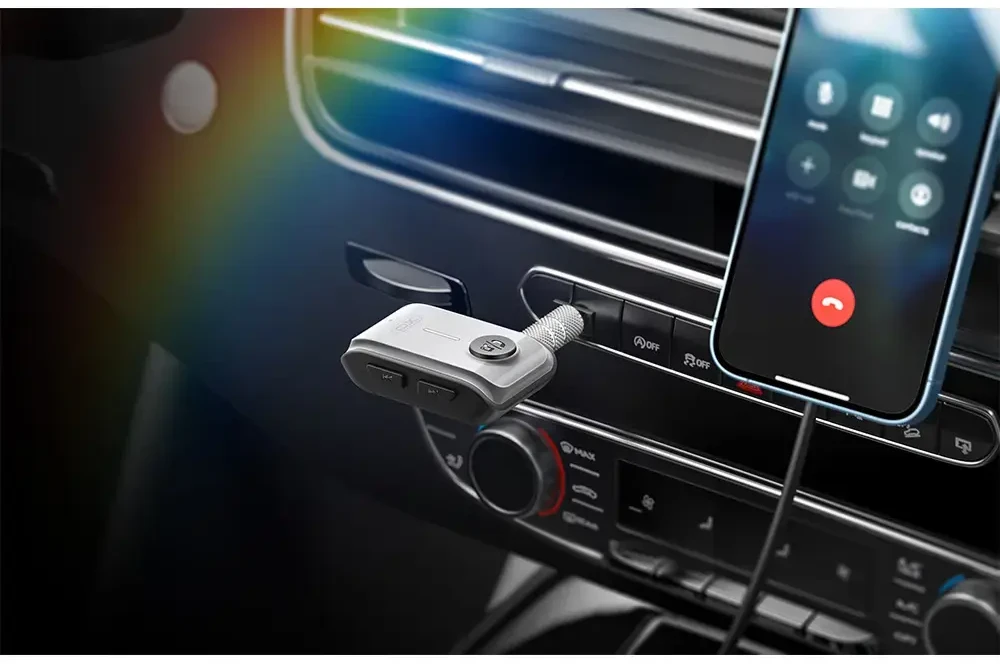 XO transmitter FM BCC15 Bluetooth MP3 jack 3,5 mm juodas