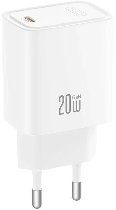XO wall charger CE51 PD 20W 1x USB-C baltas