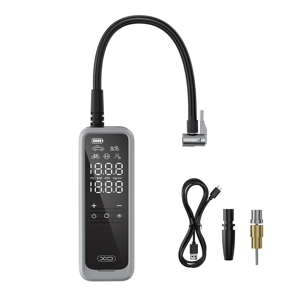 XO ratų pompa CZ018 juoda universali 5000mAh belaidė