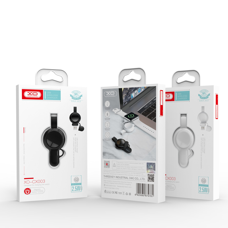 XO INDUCTION CHARGER FOR APPLE WATCH CX003 Juodas