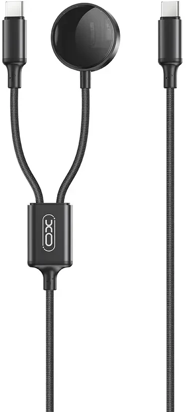 XO belaidis indukcinis įkroviklis CX030 juodas Apple Watch su laidu USB-C -USB-C