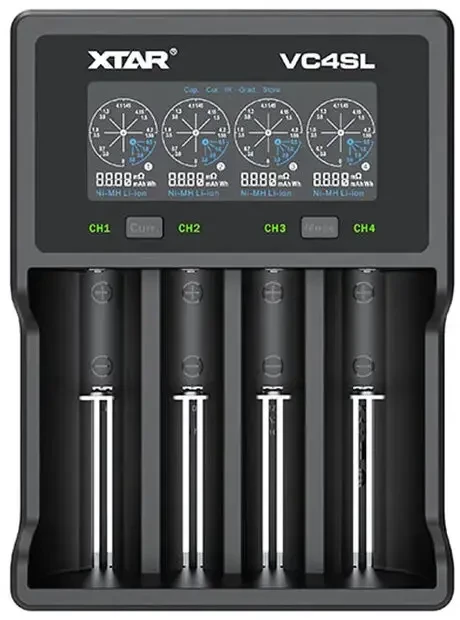 Kroviklis - Xtar VC4SL 1-4 Li-ion/Ni-MH, LCD Ekranas, USB-C