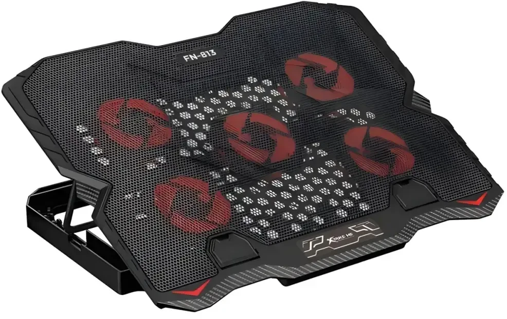 XTRIKE ME Nešiojamas kompiuteris Cooling Pad with Built-in Phone Holder FN-813 Juodas