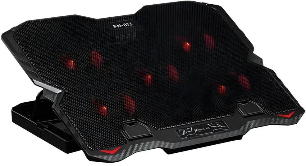 XTRIKE ME Nešiojamas kompiuteris Cooling Pad with Built-in Phone Holder FN-813 Juodas