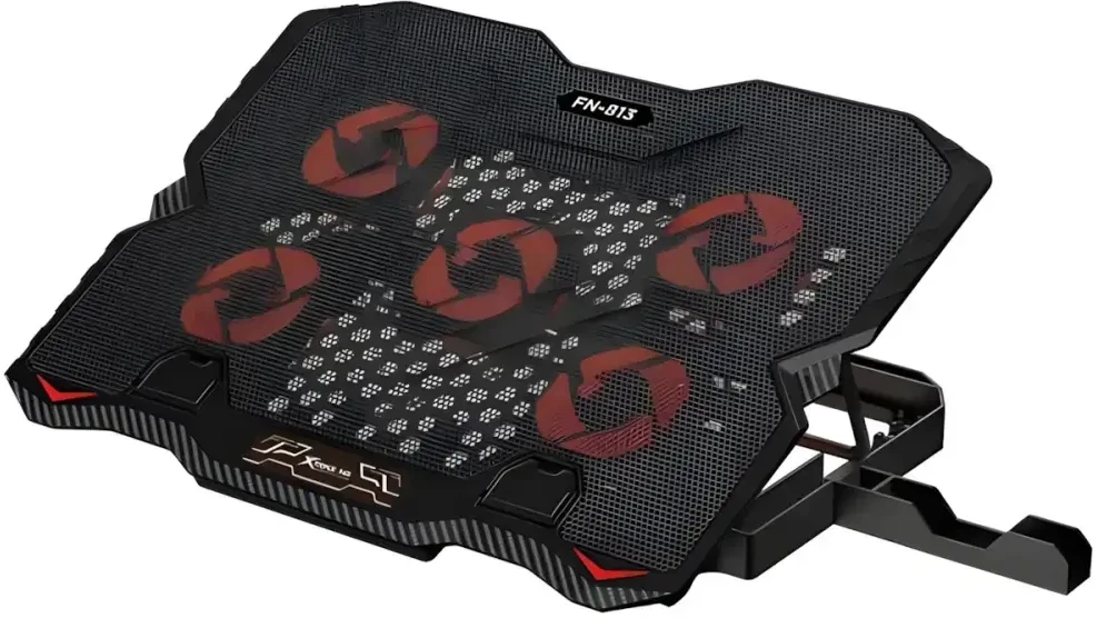 XTRIKE ME Nešiojamas kompiuteris Cooling Pad with Built-in Phone Holder FN-813 Juodas